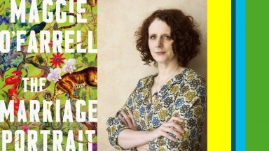 Headshot and booksleeve for author Maggie O'Farrell