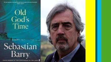 Image of Sebastian Barry and his book cover